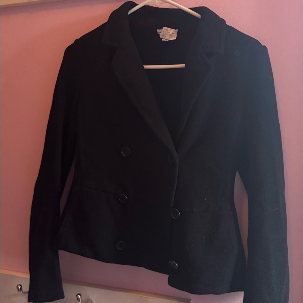 James Perse Black Double-Breasted Women's Blazer